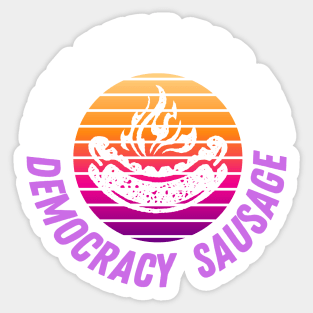 Democracy sausage design Sticker